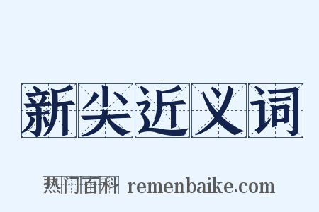 新尖近义词是什么意思的图片